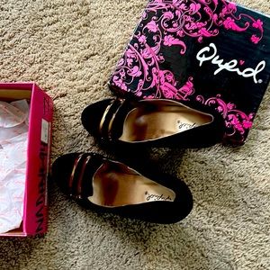 Qupid Black Nubuck - velvet